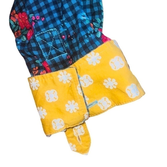 MATILDA Jane Check Floral Fa La La Dress~Duster Medium - Picture 6 of 7